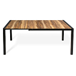 Стол обеденный раздвижной с прямоугольной столешницей на четырех черных ножках Blair варинант исполнения - 3 | Loft Concept во Владивостоке