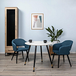 Шкаф-витрина в стиле лофт с чёрной стеклянной дверью Urban Style Space варинант исполнения - 6 | Loft Concept во Владивостоке