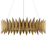 Люстра круглая с фактурным абажуром Graduated Heights варинант исполнения - 2 | Loft Concept во Владивостоке