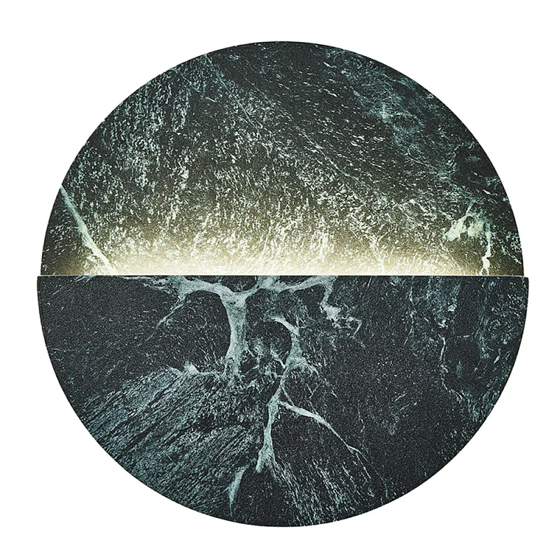 Бра в форме диска из керамогранита Eclipse of Celestial Bodies Зеленый во Владивостоке | Loft Concept 