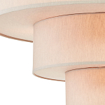 Люстра круглая трехъярусная с тканевыми абажурами Light Soft Glow варинант исполнения - 2 | Loft Concept во Владивостоке