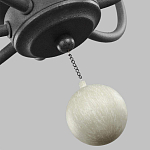 Люстра с 6-ю лампами и кремовыми деревянными бусинами Feiss варинант исполнения - 7 | Loft Concept во Владивостоке