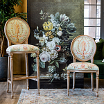 Барный стул из массива бука светло-зеленый с растительным орнаментом Raffael Angel Green Bar stool варинант исполнения - 8 | Loft Concept во Владивостоке