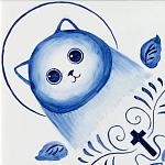 Плитка с узором Котики варинант исполнения - 2 | Loft Concept во Владивостоке