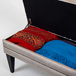 Мягкая банкетка с зоной для хранения Casket Beige варинант исполнения - 4 | Loft Concept во Владивостоке