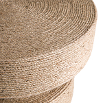 Приставной стол с отделкой из джута Juti D35 см варинант исполнения - 4 | Loft Concept во Владивостоке