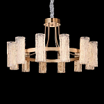 Люстра круглая с текстурными цилиндрическими плафонами Glimpse варинант исполнения - 5 | Loft Concept во Владивостоке