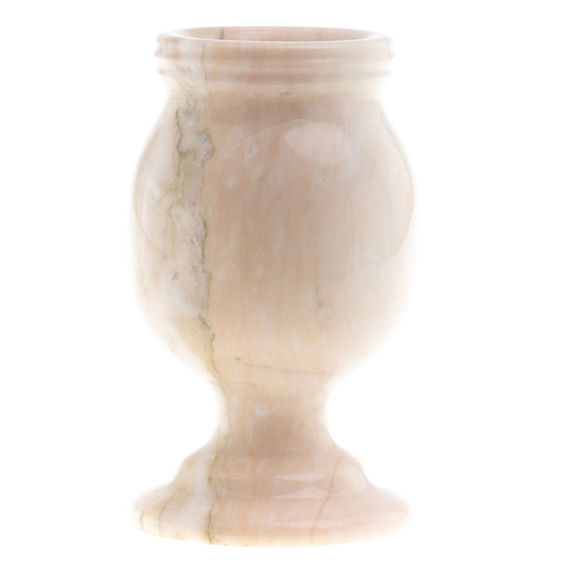 Ваза для цветов из натурального мрамора Marble Vase 2 Бежевый Ваза для цветов из натурального мрамора Marble Vase 2 Бежевый во Владивостоке | Loft Concept