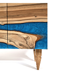 Стильный Буфет лофт 4 двери Cabinet Crimson River фасад эпоксидная смола  варинант исполнения - 4 | Loft Concept во Владивостоке