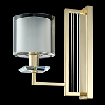 Бра с геометрическим каркасом из металла и цилиндрическим стеклянным плафоном Laurent варинант исполнения - 8 | Loft Concept во Владивостоке