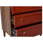 Комод красный из массива бука с 3-мя ящиками Wenge Light варинант исполнения - 5 | Loft Concept во Владивостоке