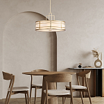 Подвесной светильник цвета латунь с белым матовым плафоном с геометрическим рисунком Feiss варинант исполнения - 8 | Loft Concept во Владивостоке