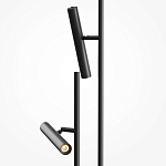 Напольный торшер светодионый черный Lumen Duo варинант исполнения - 2 | Loft Concept во Владивостоке