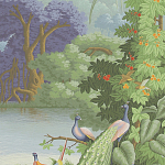 Обои ручная роспись Le Brésil Eden варинант исполнения - 2 | Loft Concept во Владивостоке