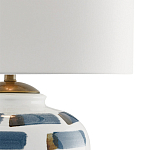 Настольная лампа керамическая с белым тканевым абажуром Perfect White Canvas варинант исполнения - 1 | Loft Concept во Владивостоке