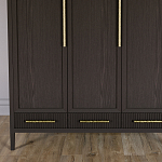 Большой Шкаф Primo Темный орех с 3 дверьми и 3 выдвижными ящиками варинант исполнения - 2 | Loft Concept во Владивостоке