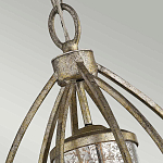 Подвесной светильник овальной формы с цилиндрическим плафоном в цвете сусальное серебро Kichler варинант исполнения - 3 | Loft Concept во Владивостоке