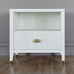 Прикроватная тумбочка с полкой Elsa Dreams White варинант исполнения - 5 | Loft Concept во Владивостоке