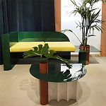 Дизайнерский журнальный стол с рельефным основанием Dutynor варинант исполнения - 3 | Loft Concept во Владивостоке