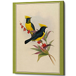 Постер на холсте с изображением птиц Blooming Birds Poster варинант исполнения - 9 | Loft Concept во Владивостоке