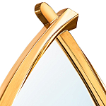 Зеркало овальное в деревянной золотистой раме Oval Gold Lines варинант исполнения - 2 | Loft Concept во Владивостоке