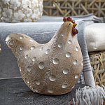 Статуэтка курица с текстурной поверхностью бежевого цвета Rustic Chicken варинант исполнения - 3 | Loft Concept во Владивостоке