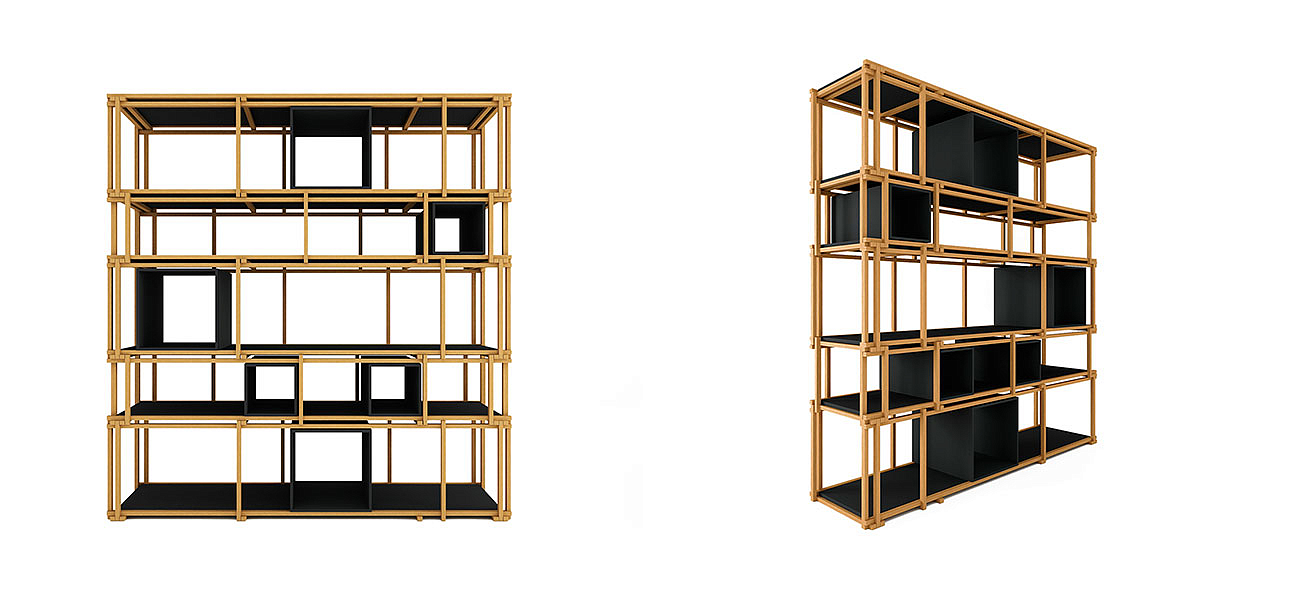 Стеллаж кубические сечения Yuen Стеллаж кубические сечения Yuen - Loft-Concept во Владивостоке