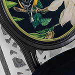 Стул чёрный из натурального бука с изображением птица в саду Blooming Magnolias варинант исполнения - 3 | Loft Concept во Владивостоке