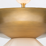 Подвесной светильник латунного цвета с конусовидным белым плафоном Quintiesse варинант исполнения - 11 | Loft Concept во Владивостоке