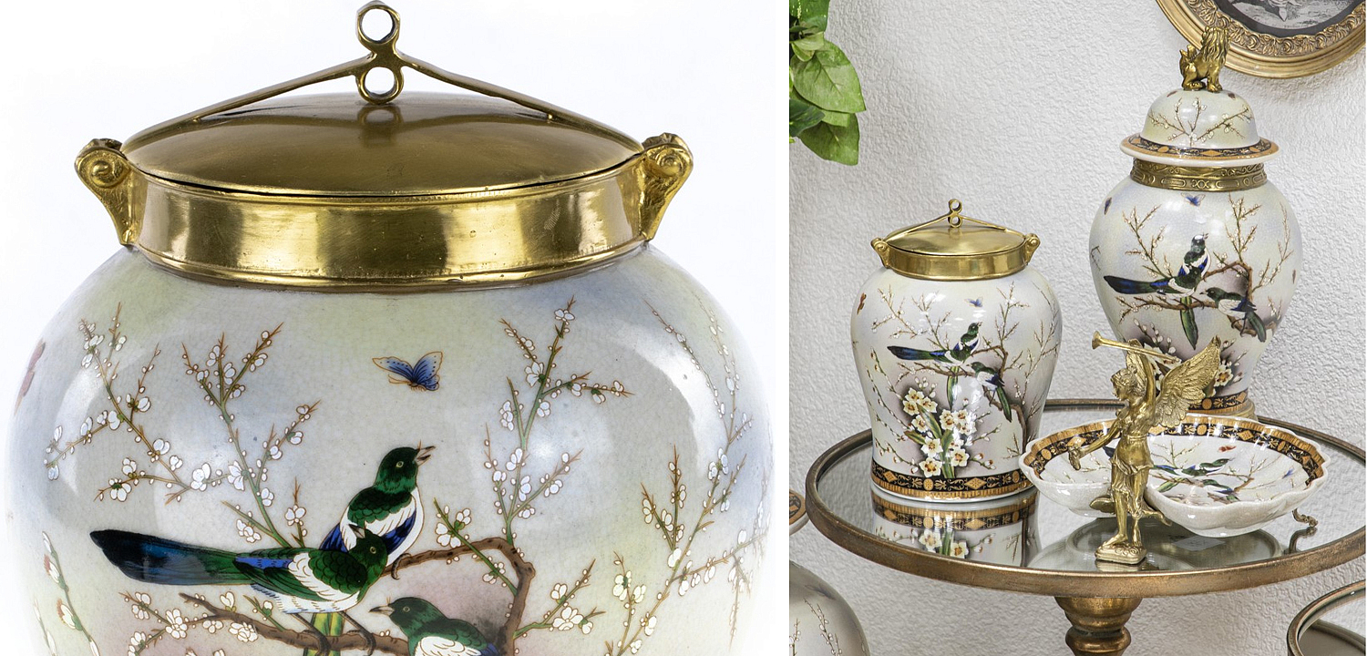 Ваза Magpies on Cherry Blossom Vase Ваза Magpies on Cherry Blossom Vase - Loft-Concept во Владивостоке
