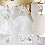 Бра с белыми перламутровыми подвесками и золотистыми волнистыми элементами SHELL варинант исполнения - 2 | Loft Concept во Владивостоке