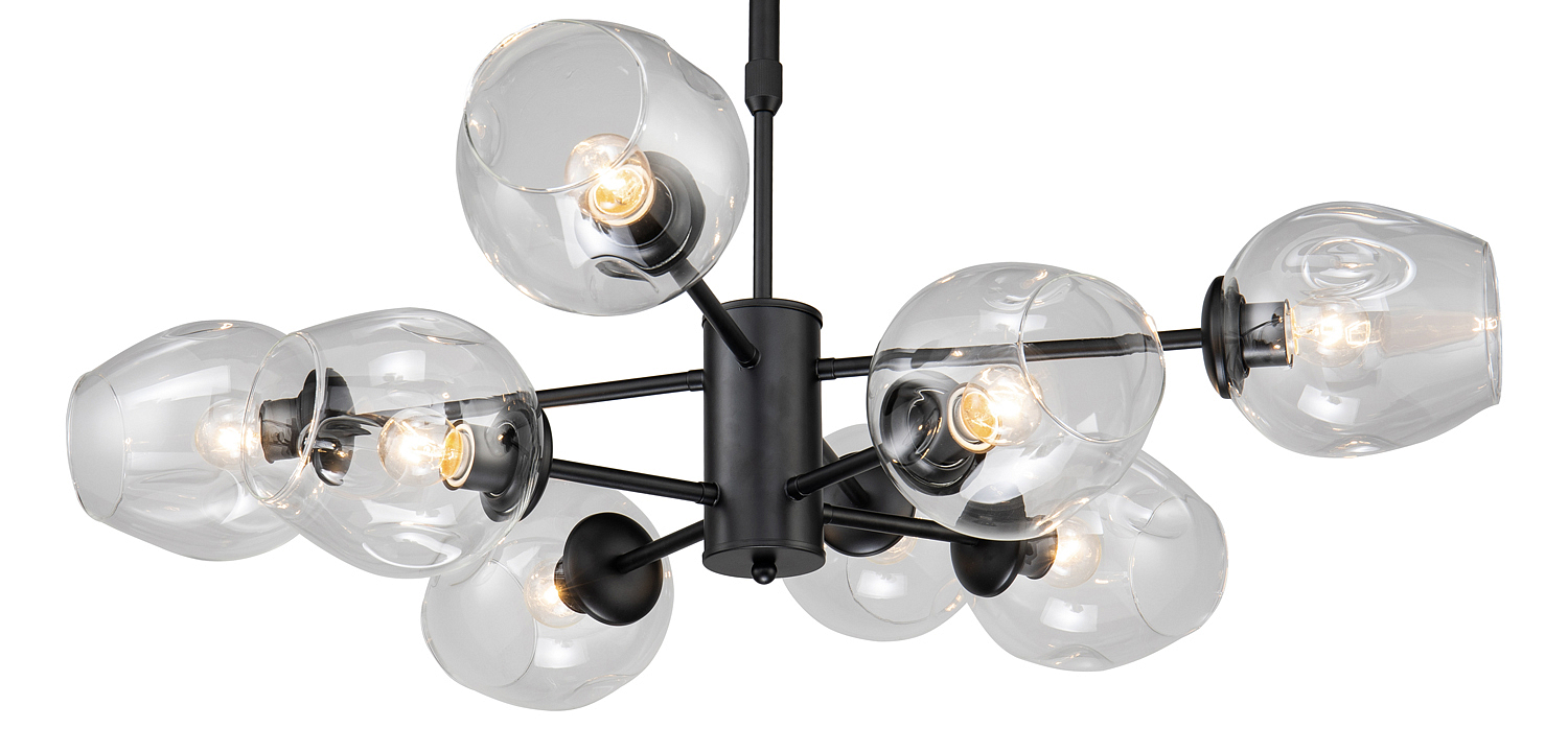Люстра Branching Bubble Chandelier black 8 Люстра Branching Bubble Chandelier black 8 - Loft-Concept во Владивостоке