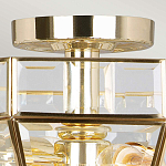 Потолочный светильник шестигранной формы с прозрачными стеклянным плафоном Elstead Lighting варинант исполнения - 10 | Loft Concept во Владивостоке