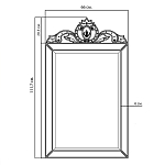 Зеркало настенное в раме Venetian Mirror варинант исполнения - 2 | Loft Concept во Владивостоке