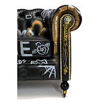 Диван в Лофт Честерфильд граффити из винтажной кожи GRAFFITI PARA Chesterfield варинант исполнения - 6 | Loft Concept во Владивостоке