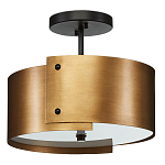 Потолочный светильник круглый светодиодный Semicircular Gold Panels старинная латунь варинант исполнения - 3 | Loft Concept во Владивостоке