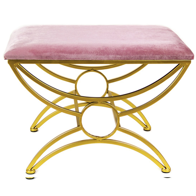 Пуф Art Deco Shapes Pink Розовый (Rose) Золотой Пуф Art Deco Shapes Pink Розовый (Rose) Золотой во Владивостоке | Loft Concept