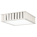 Потолочный светильник квадратный с гофрированным серебрянным абажуром Millennium варинант исполнения - 2 | Loft Concept во Владивостоке