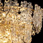 Люстра многоярусная с объемными прозрачными цветами Hanging Flowers варинант исполнения - 5 | Loft Concept во Владивостоке