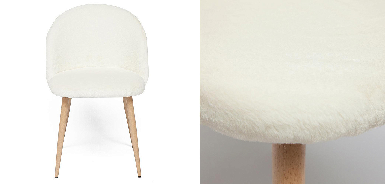Стул Lea white plush - Loft-Concept во Владивостоке