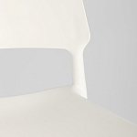 Пластиковый стул на ножках из массива бука Ferret White варинант исполнения - 9 | Loft Concept во Владивостоке