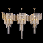 Люстра большая из золотистых металлических цепочек Atlantis Chain варинант исполнения - 1 | Loft Concept во Владивостоке