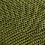 Плед из хлопка жемчужной вязки оливкового цвета Waffle Comfort варинант исполнения - 3 | Loft Concept во Владивостоке