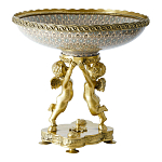 Чаша фарфоровая на двух бронзовых ангелах Eden Garden варинант исполнения - 2 | Loft Concept во Владивостоке