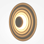 Бра круглое Soft Halo бежевый варинант исполнения - 3 | Loft Concept во Владивостоке