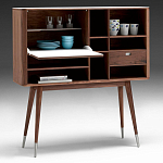 Дизайнерский комод-буфет на высоких ножках с выдвижными ящиками и открытыми полками Joshar варинант исполнения - 2 | Loft Concept во Владивостоке