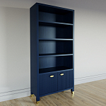 Книжный Стеллаж Elsa Dreams Blue с задней стенкой варинант исполнения - 2 | Loft Concept во Владивостоке