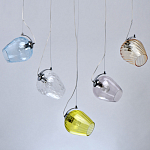 Люстра линейная с 5-ю разноцветными стеклянными плафонами Kaleido варинант исполнения - 4 | Loft Concept во Владивостоке