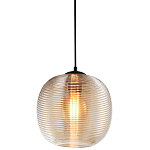 Подвесной светильник со стеклянным рельефным плафоном хром Perforated Glass 25 варинант исполнения - 1 | Loft Concept во Владивостоке