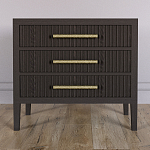 Тумба Primo  с тремя ящиками шпон темный орех варинант исполнения - 2 | Loft Concept во Владивостоке